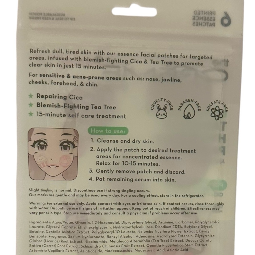 The Crème Shop Blemish Treatment Targeted Hydration Patches - 3 Sheets - Picture 3 of 3